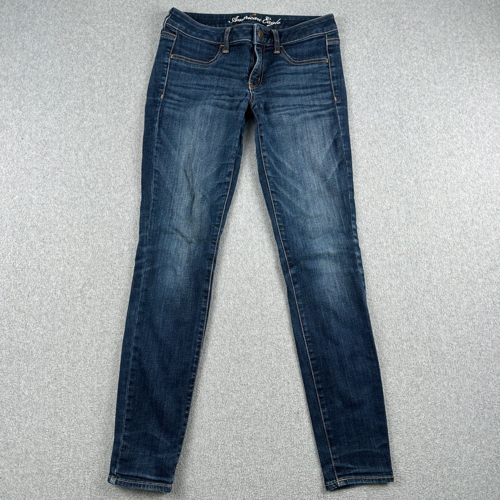 American Eagle Jeggings Womens 8 Jegging Dark Blue Stretch